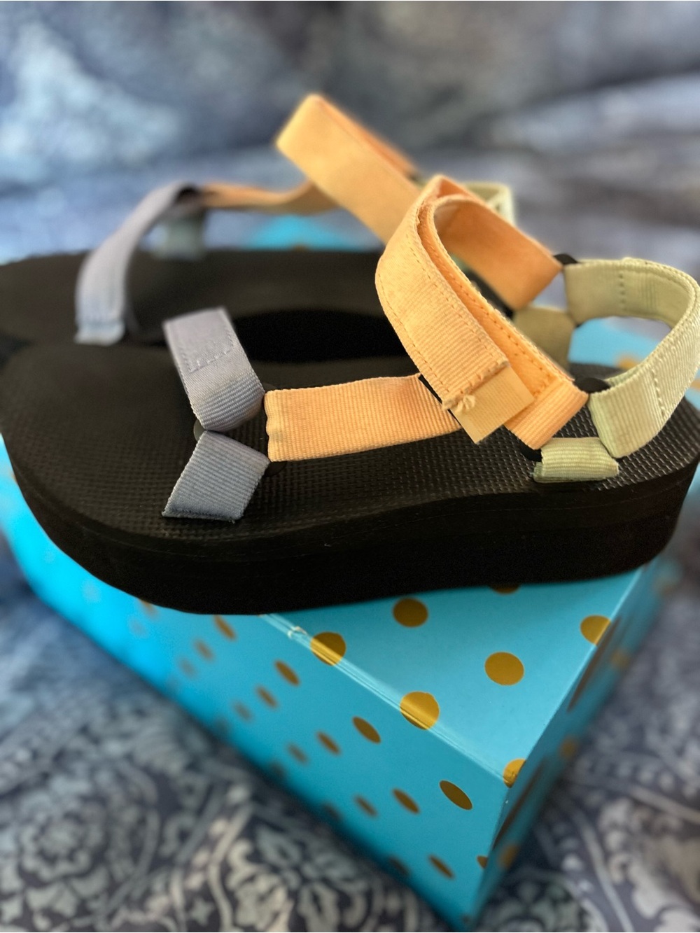 Teva Colorblock Platform Sandals - Soft Pastel Straps